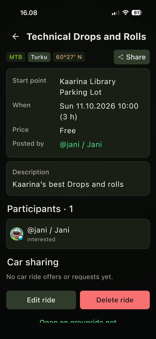 Join, share a car ride